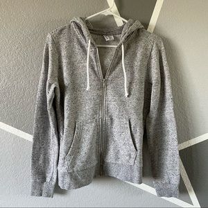 H&M Speckled Gray Zip Up